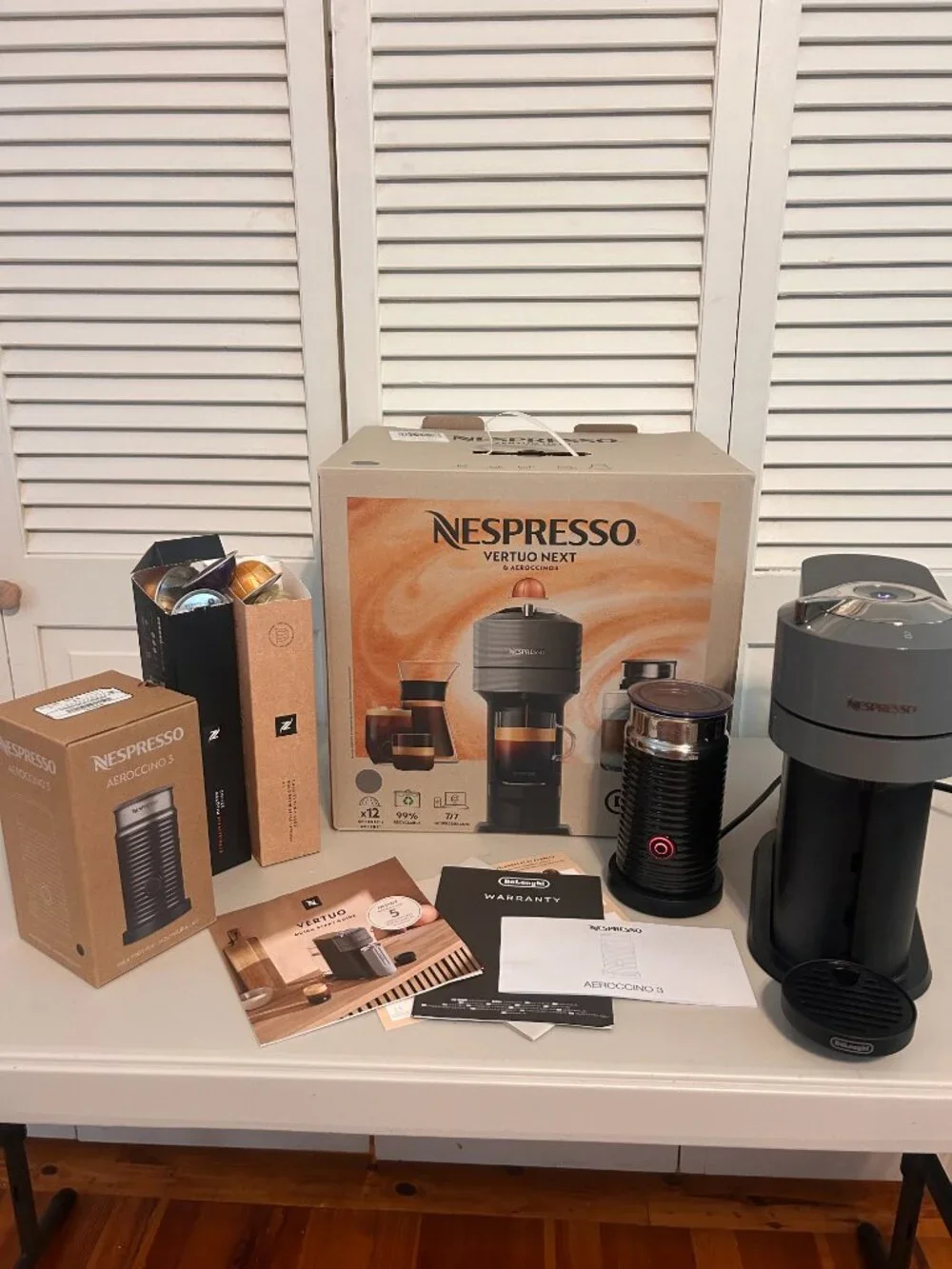 *OPEN BOX* Nespresso Vertuo Next Espresso Machine & Aeroccino 3